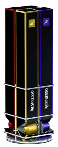 Porte 40 capsules Nespresso pivotant '4 barrettes'