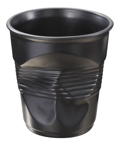 Pot à ustensile froissé Revol 1l noir - ø 14.2 - H 15 cm