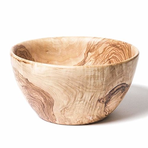 Pot ap&eacute;ritif en bois d' olivier h 15 cm / diam 16 cm FB