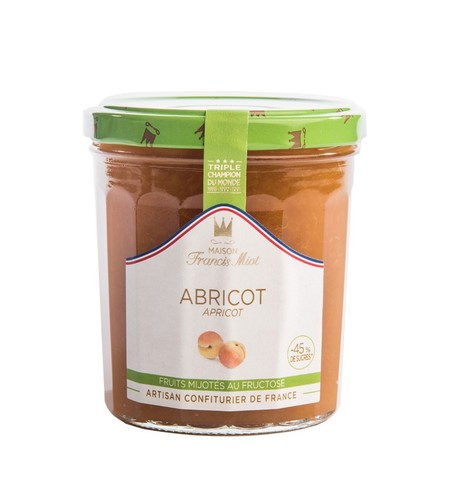 Pot de 320 grammes de confiture allégée Abricot