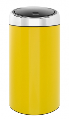 Poubelle Color your bin ronde 45 L citron