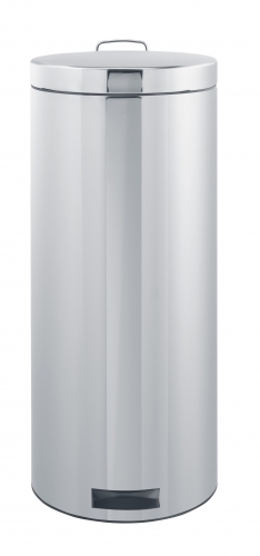 Poubelle Compact'bin ronde 30l acier brillant brabantia