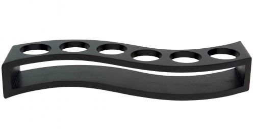 Présentoir vague noir pour verrines 334006/334005/334008 L33.2 cm xl10 cmxh 5 cm