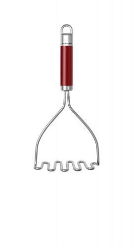 Presse pur&eacute;e inox poign&eacute;e rouge