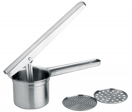 Presse puree tout inox brosse avec 2 grilles