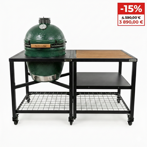 Promo Pack LARGE : Table modulaire + Meuble extension + 1&nbsp;plateau inox, 1 platea