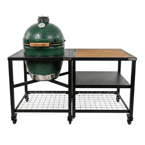 Promo Pack LARGE : Table modulaire + Meuble extension + 1&nbsp;plateau inox, 1 plateau acacia, 1 plateau grille + EGG + ConvEGGtor