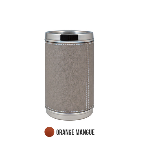 Rafra&icirc;chisseur de bouteille rev&ecirc;tement vachette imprim&eacute;e - orange mangue