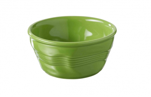 Ramequin &oslash; 10 cm froiss&eacute;s Vert Lime - Hauteur 4,5 cm