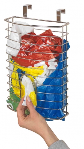 Range sacs plastiques chrome