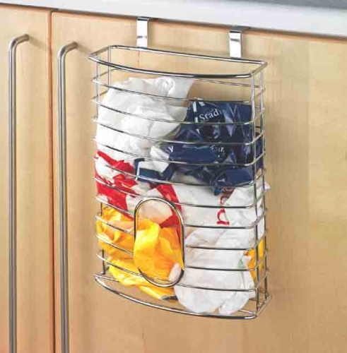 Range sacs plastiques chrome