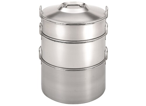 R&eacute;cipient 6l int&eacute;rieur inox, cylindrique, &agrave; 2 anses, sans couvercle