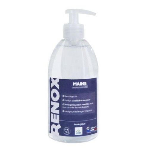 Renox Savon Main Ecologique Parfum Amande - Pompe Doseuse 500 Ml