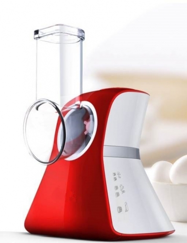 Robot multi-r&acirc;pes rouge & blanc avec 5 r&acirc;pes et &eacute;minceurs