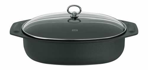 R&ocirc;tissoire ovale avec couvercle 45 cm
