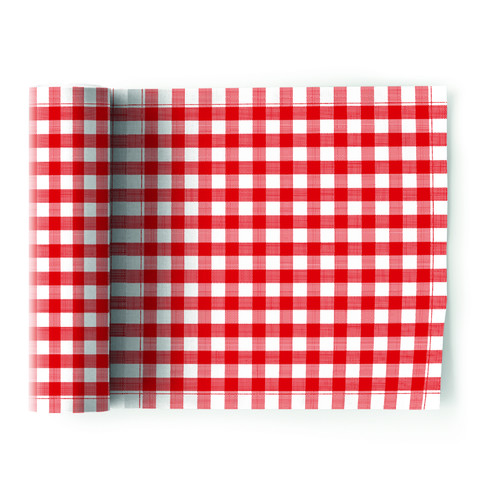 Rouleau de 12 serviettes de table lunch en coton prédécoupées 20 x 20 cm Picnic