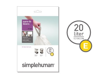 Rouleaux de 20 sacs poubelle 20l (mod&egrave;le E)