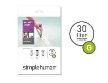 Rouleaux de 20 sacs poubelle 30l (mod&egrave;le G)