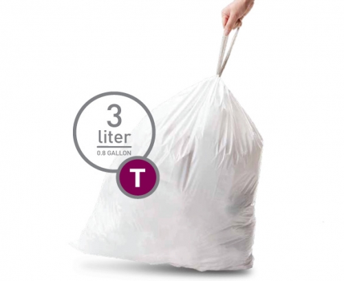 Rouleaux de 40 sacs poubelle 3 l (modèleT)