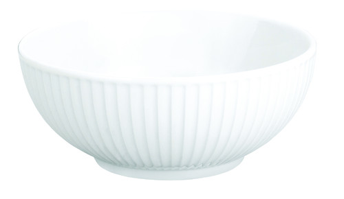 Saladier 150 en porcelaine blanche "Plissé" de Pillivuyt - 60 cl