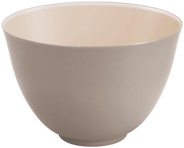Saladier diam&egrave;tre 25 cm Vestah de Platex brun/peau