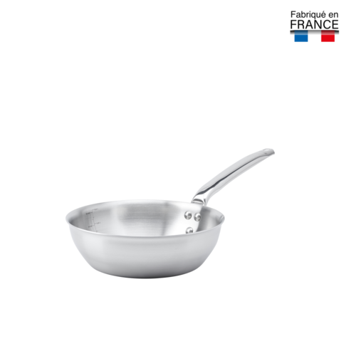 Sauteuse bombée queue tube inox 24 cm ALCHIMY