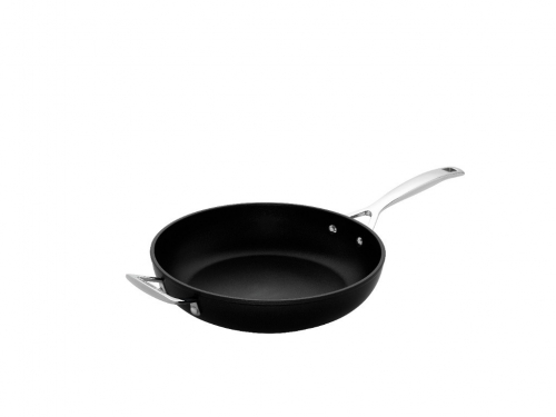 Sauteuse évasée Les Forgées 28 cm anti adhérente noire (sans couvercle)