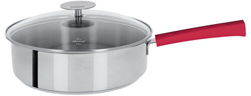 Sauteuse inox &oslash; 24 cm Mutine &agrave; poign&eacute;e fixe framboise