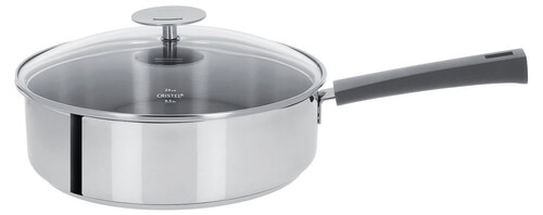 Sauteuse inox &oslash; 24 cm Mutine &agrave; poign&eacute;e fixe grise