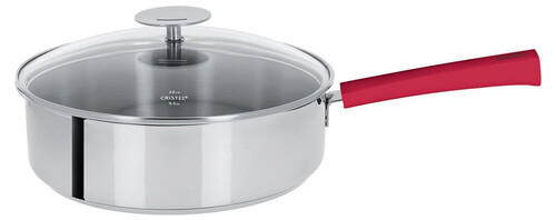 Sauteuse inox &oslash; 26cm Mutine &agrave; poign&eacute;e fixe framboise