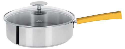 Sauteuse inox ø 26cm Mutine à poignée fixe jaune