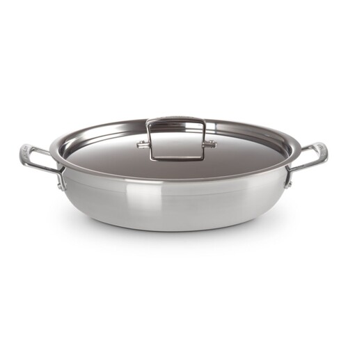 Sauteuse Provençale 30Cm Inox Class. Anti-Adh. &Couv.