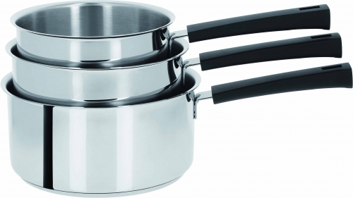 S&eacute;rie de 3 casseroles Mutine fixe de 16 &agrave; 20 cm S3CMN