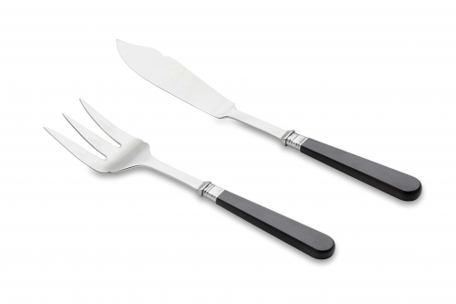 Service à poisson Classic noir