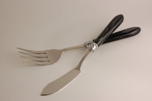 Service à  poisson Diana nacré noir