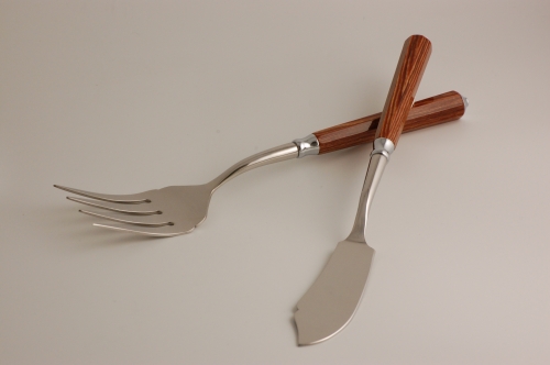 Service à poisson Galaxie bois