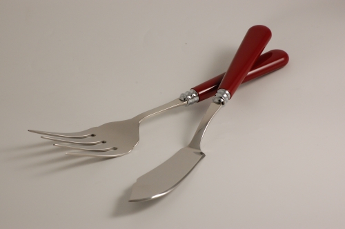 Service à poisson Newbridge cerise