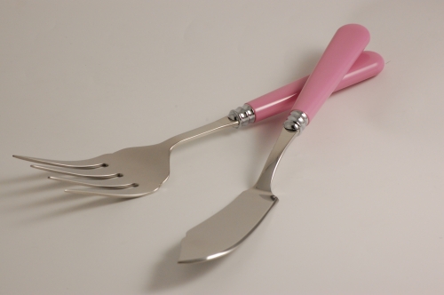 Service à poisson Newbridge rose pâle