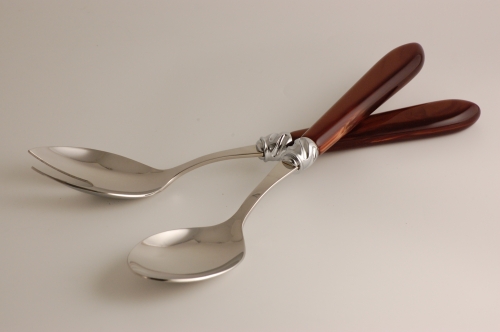 Service à salade Diana marron