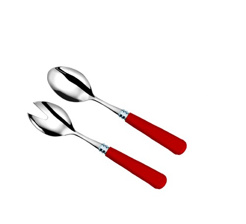 Service à salade Newbridge rouge vermillon