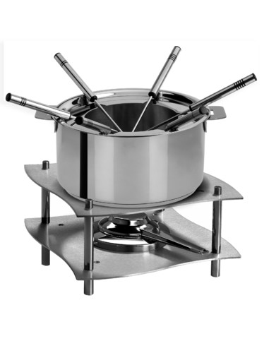 Service multi fondue inox mat_ demi-traiteur 16  cm classique