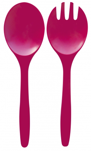 Service salade 23 cm framboise unis