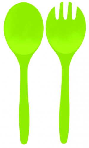 Service salade 23 cm vert unis