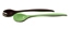Service salade 29 cm choc/vert bicolore