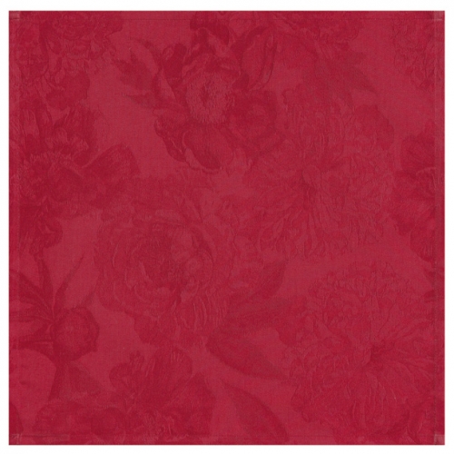 Serviette de table Le Jacquard Fran&ccedil;ais 41x41 cm Pivoine Griotte - 100% coton