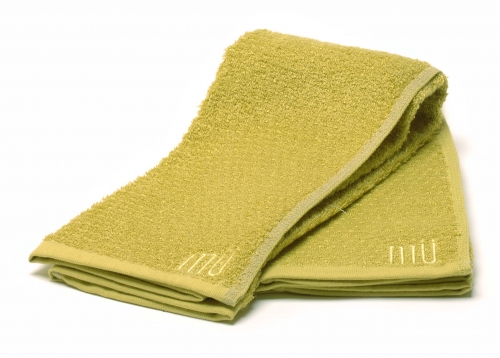 Serviette / torchon m&uuml; bambou uni 40x60  - 100% biod&eacute;gradable - coloris vert
