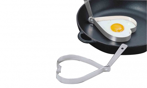 Set 2 coeurs en inox pour oeuf au plat K&uuml;chenprofi &oslash; 9,5 cm