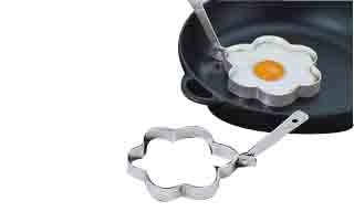 Set 2 fleurs en inox pour oeuf au plat K&uuml;chenprofi &oslash; 10,5 cm