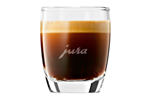 Set 2 verres espresso transparents logotés JURA