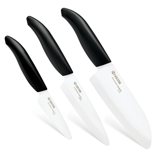 Set 3 couteaux petit santoku 14 cm, office 11 cm et office 7,5 cm